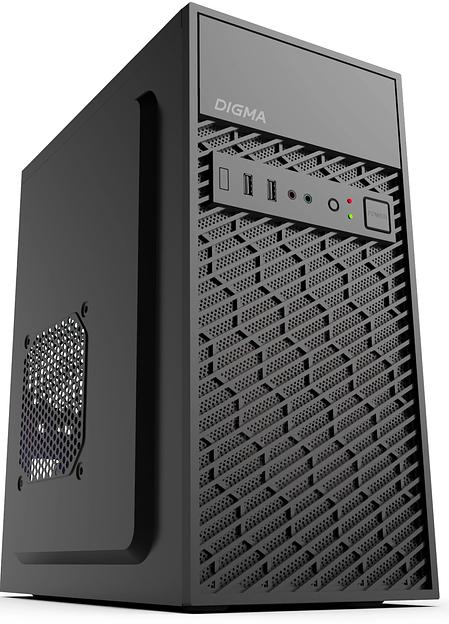 Корпус Digma DCC-MN303 черный без БП mATX 1x80mm 2x120mm 2xUSB2.0 audio фото 1