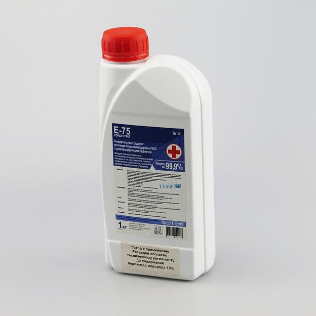 Средство на основе перекиси водорода с дез. эффектом E-75 КОНЦЕНТРАТ 1 кг фото 3
