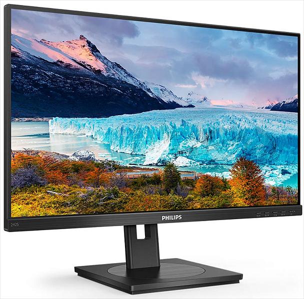 Монитор 23,8" Philips 242S1AE 1920x1080 75Гц IPS LED 16:9 4ms D-Sub DVI HDMI DP 50M:1 1000:1 178/178 250cd HAS Pivot Tilt Swivel Speakers Black (242S1AE/00) фото 2