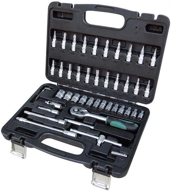 Набор инструментов Bort BTK-46 46 предметов (жесткий кейс) фото 1