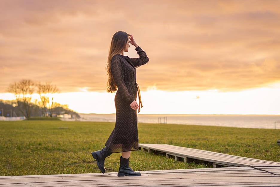 Платье цвета черный горох ОПТ фото 3