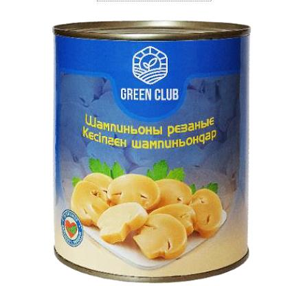 Шампиньоны резаные 2840 г ж/б «Green club» ОПТ фото 1