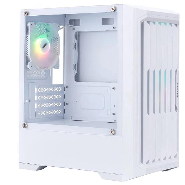 1STPLAYER BULLET HUNTER H2 ARGB White / mATX / 4x120mm ARGB fans / H2-WH-4F7-W фото 1