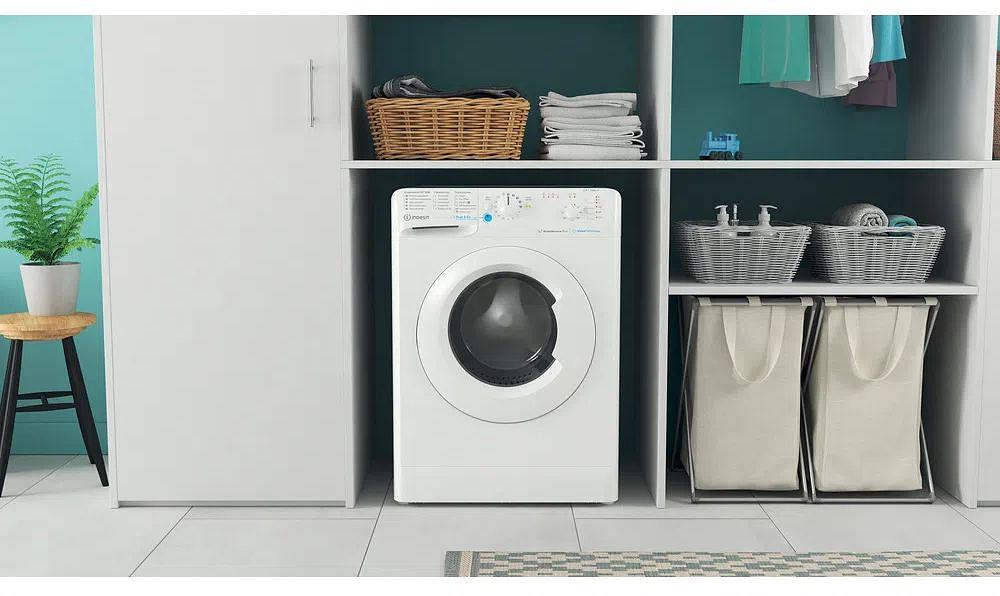 Стиральная машина Indesit BWSB 61051 WWV RU класс: A загр.фронтальная макс.:6кг белый фото 6