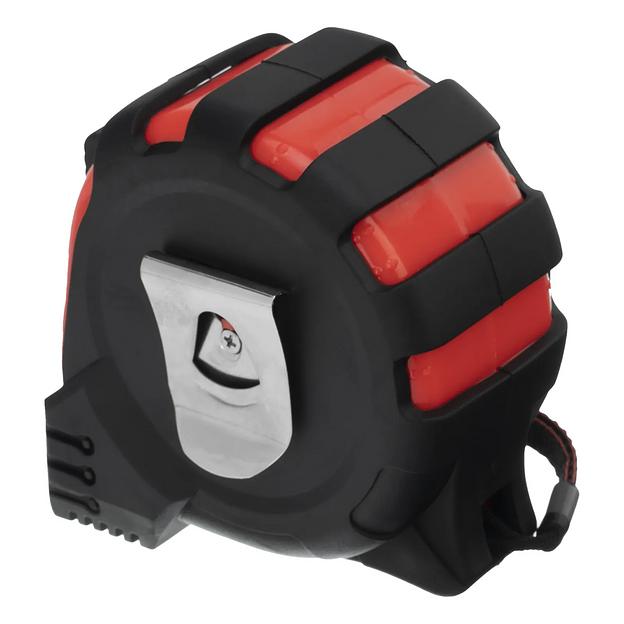 Рулетка Status magnet 3 fixations, 10 м х 32 мм, обрезиненный корпус, зацеп с магнитом фото 2