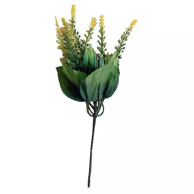 Букет цветной зелени 7 веток 28см фото 3