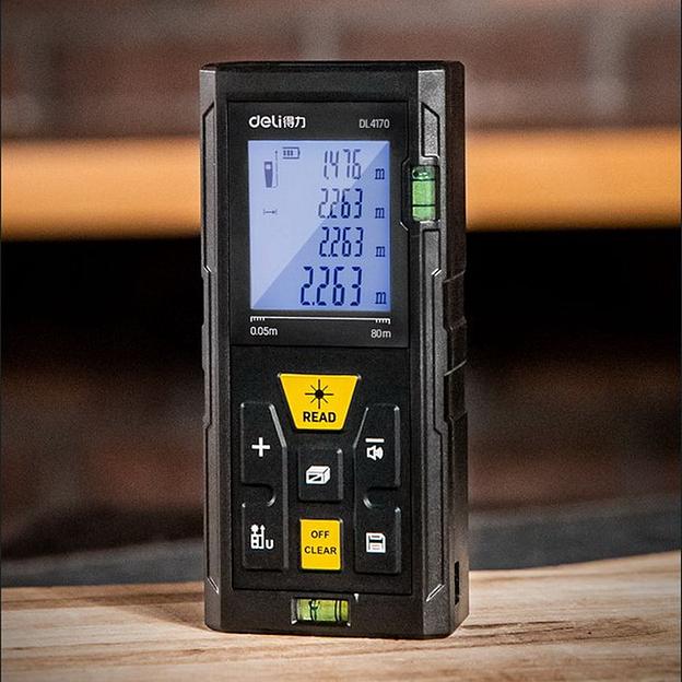 Измерительный и разметочный инструмент Deli Лазерный дальномер Deli DL4171 Диапазон измерения 0,05;100м, точность измерения ±3мм фото 2