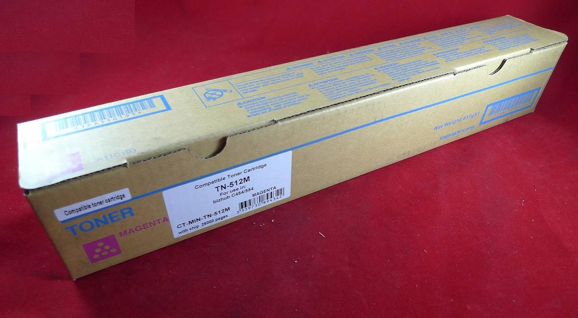 Тонер Konica-Minolta bizhub C454/554 TN-512M magenta (туба 510г) ELP Imaging® фото 1