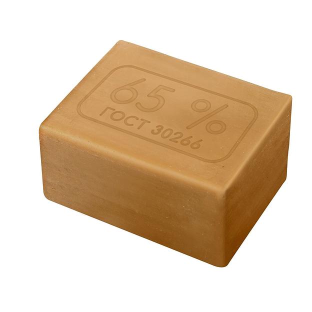Гомельский жировой комбинат мыло хозяйственное твердое 65% 350г без обертки фото 1