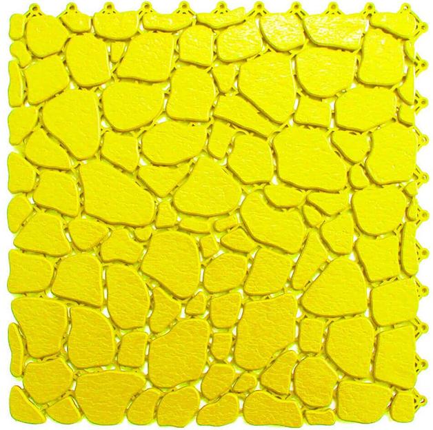 Aqua Stone – антискользящее дренажное покрытие, Цвет Желтый RAL 1016, Толщина модуля 10 мм. фото 1