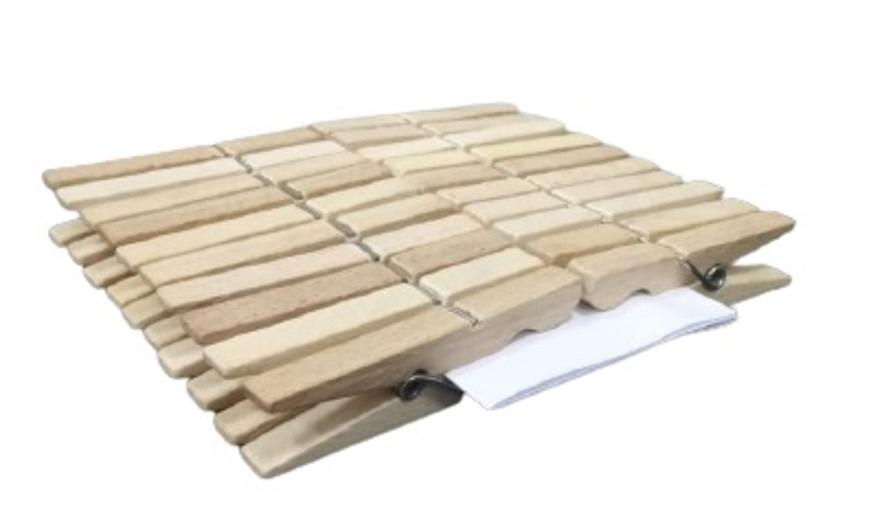 Прищепка деревянная «Кубаночка» 20 шт. в мешке ОПТ фото 1