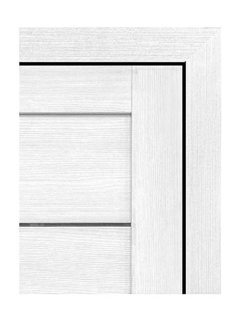 Межкомнатная дверь Тренд Т-1 Белая лиственница со стеклом фото 2