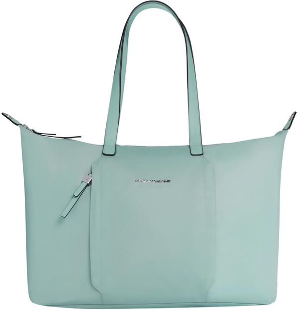 Сумка женская Piquadro Lyra BD6723W92T/VE с отделением для ноутбука мятный ткань/натур.кожа фото 1