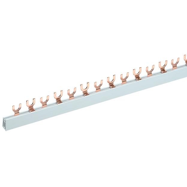 Шина соединительная типа FORK вилка 2Р 63 А 1 м 10шт, REXANT фото 1