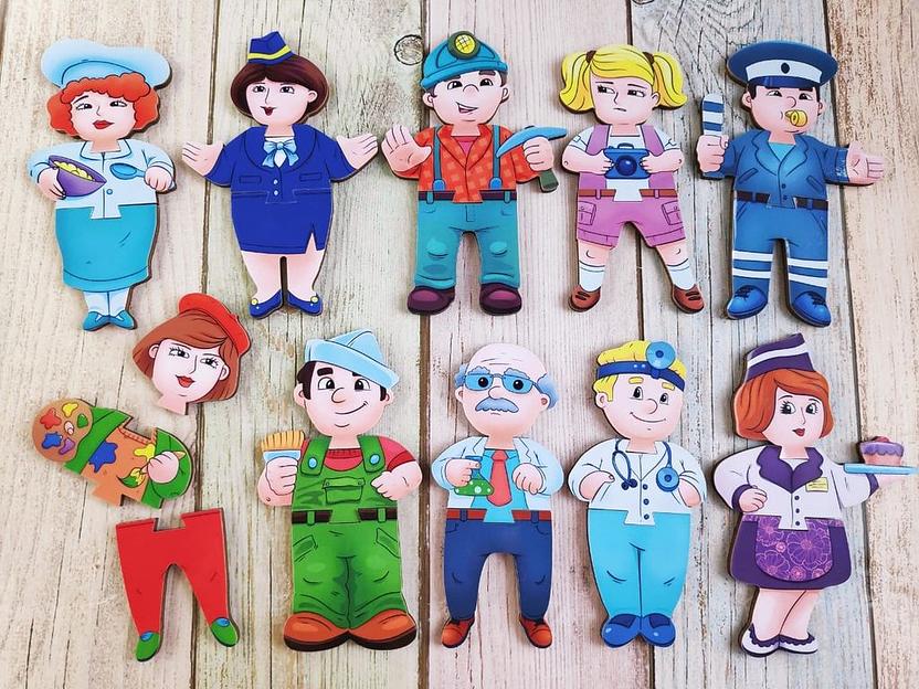 Конструктор-персонаж «Профессии» опт фото 1
