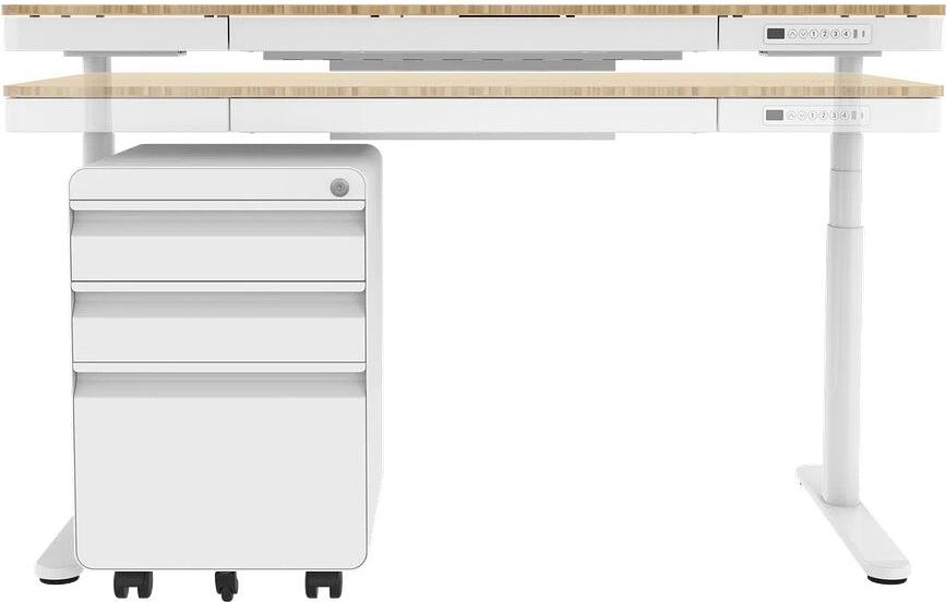 Стол для компьютера с электроприводом, QI-зарядкой и USB-портами FoxGear FG-ED-55W фото 9