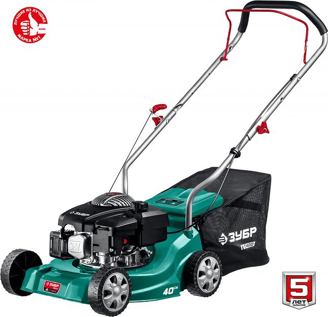 ЗУБР Бензиновая газонокосилка, 400 мм [ГБ-400] фото 8