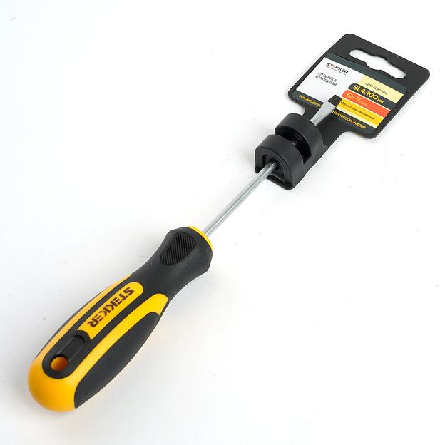 Отвертка шлицевая SL4.0х100мм Cr-V фото 5
