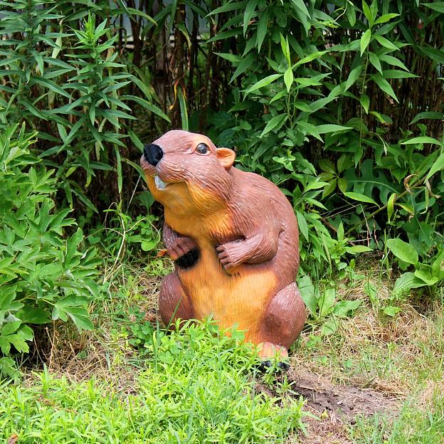 Садовая фигурка из гипса Все в сад «Бобер большой» 45×25×26 см фото 1