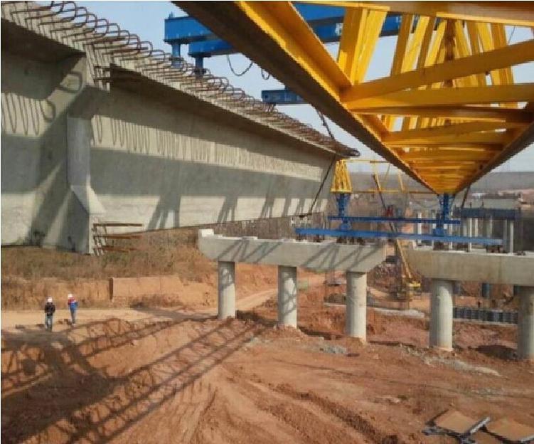 Машина для монтажа сегментов моста (мостоукладчик) фото 2