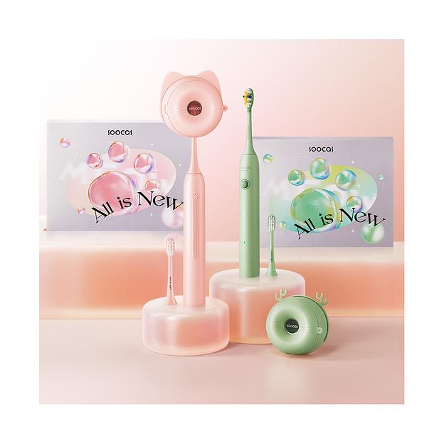 Умная зубная электрощетка Soocas D3 Розовый фото 3