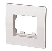 Каркас в сборе с рамкой под 2 модуля VIVA (для монтажа ЭУИ в коробки код 10123) DKC 10242 фото 1