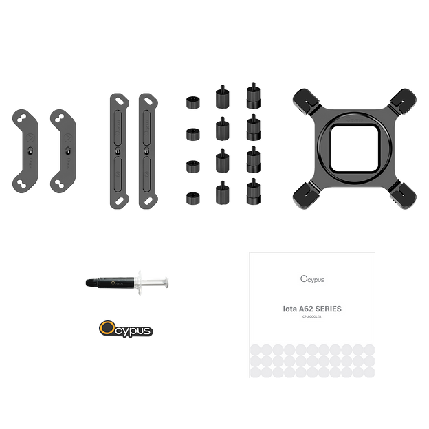 Жидкостная система охлаждения Ocypus Iota A62 BK Black 260W/ All Intel/ AMD AM* /Digital display /2 fans /Screws фото 7