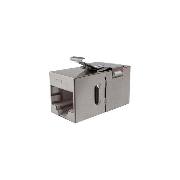 Адаптер Suprlan 10-0316-1 проходн. KeystoneRJ45 кат.5E FTP бронз. стальной фото 1