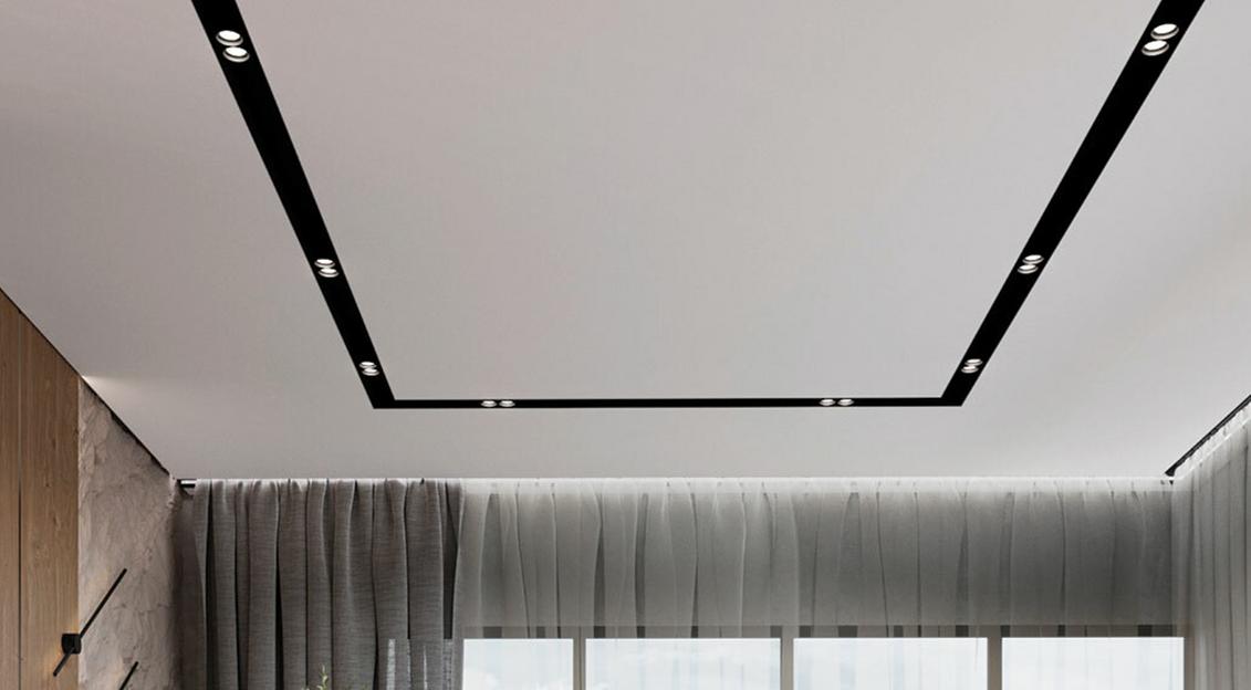 Скрытый профиль FerGipps М 02 с отступом белый ОПТ фото 4