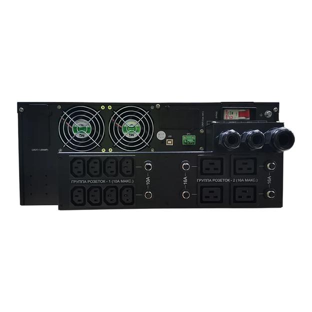 Источник бесперебойного питания онлайн SNR SNR-UPS-ONRT-10-INT192 INTELLIGENT 10кВА/10кВт, 1ф:1ф, 192В(DC) (16x9Ач) фото 4