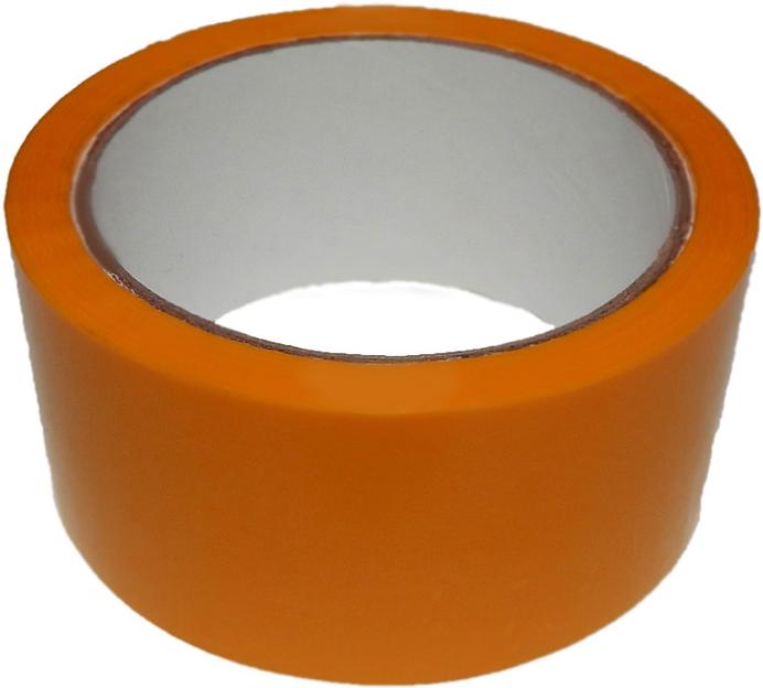 Скотч 48мм*57м/43мк оранжевый фото 1