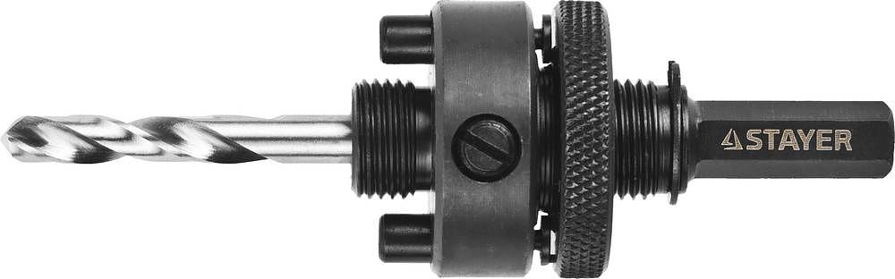 STAYER HEX 3/8″ (9,5 мм) державка для биметаллических коронок 32-160 мм (29548) фото 1