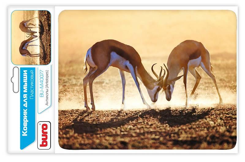 Коврик для мыши Buro BU-M40077 рисунок/антилопы 230x180x2мм фото 1