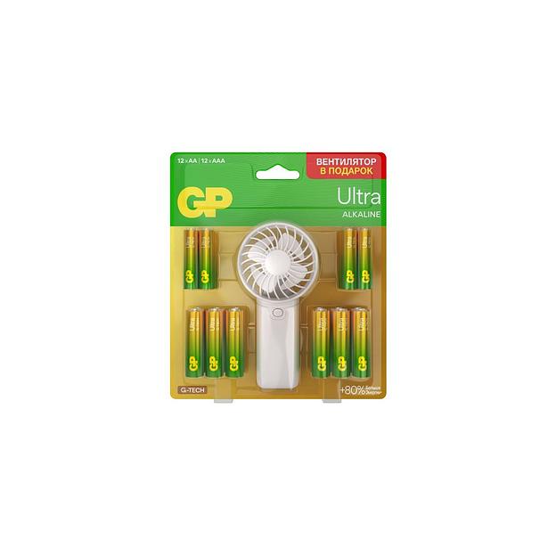AA/AAA Батарейка GP Ultra 15AU/24AU/FANWETA21-2CRSBC24, 24 шт. фото 1