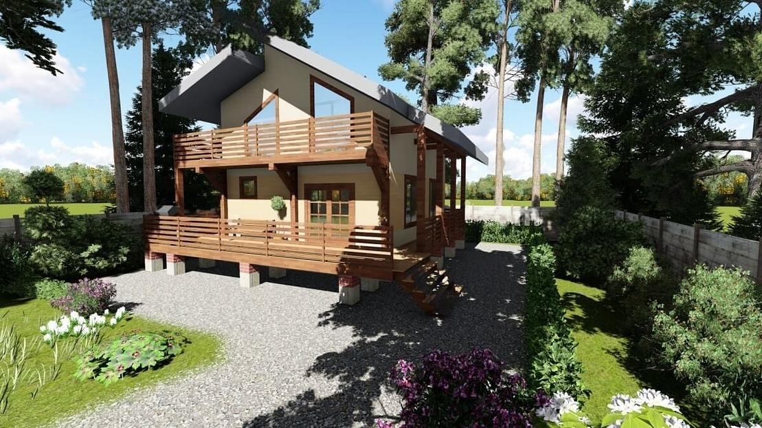 Проект дома из кирпича «Лилия» фото 1