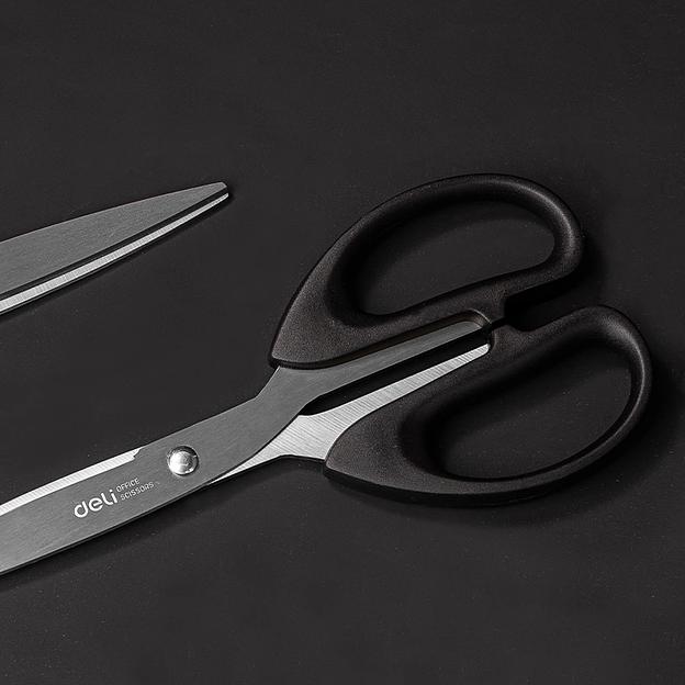 Ножницы Deli EM611 офисные 210мм ручки пластиковые сталь ассорти чехол с европод. фото 5
