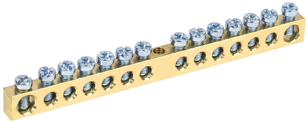 Iek YNN10-14-100 Шина PEN "земля-ноль" 6х9мм 14/1 (14групп/креп по центр) ИЭК фото 1