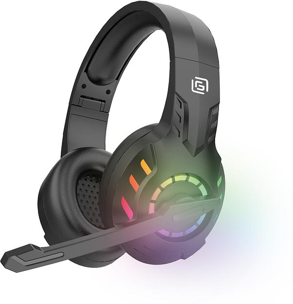 Наушники с микрофоном Оклик HS-L420G черный 1.5м мониторные BT оголовье (1939799) фото 8