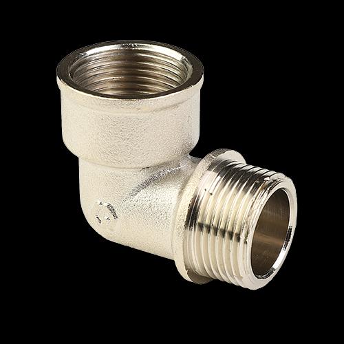 Угольник НВ 3/4' с упором, никелированный фото 1