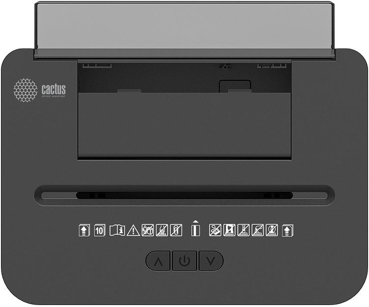 Шредер Cactus CS-SH-D8 с автоподачей (секр.P-4) фрагменты 150лист. 24лтр. скобы пл.карты фото 1