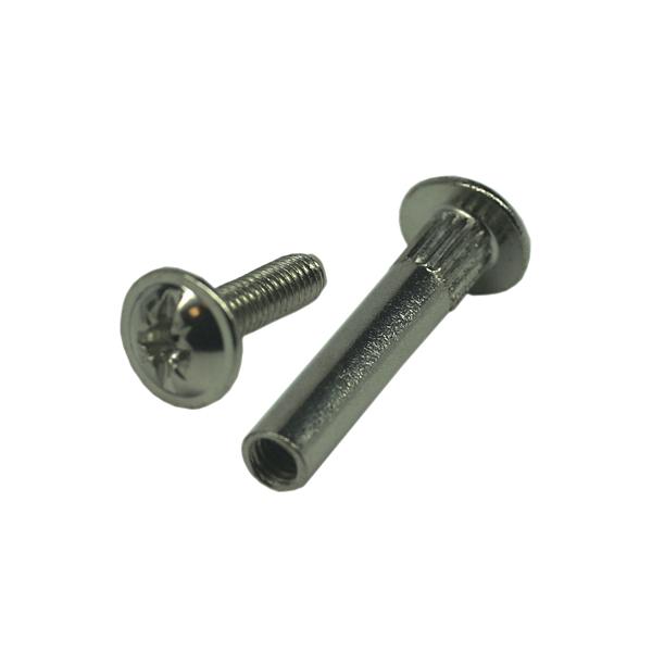 Стяжка межсекц. мет. d=5мм, М4*16, никель фото 1