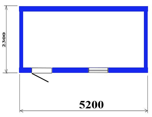 Бытовка 2,2х5,2 м для дачи и стройки фото 2