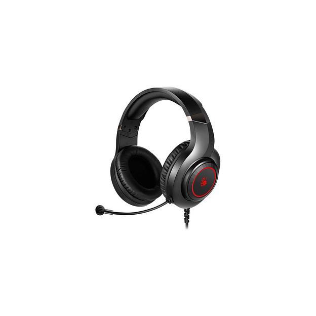 Гарнитура игровая A4TECH Bloody G220S, для компьютера, мониторные, проводные, черный [g220s usb/ black] фото 1