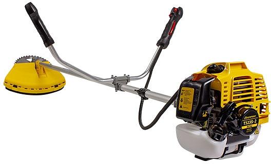 Триммер бензиновый Champion T523S-2 1400Вт 1.9л.с. неразбор.штан. реж.эл.:леска/нож фото 2