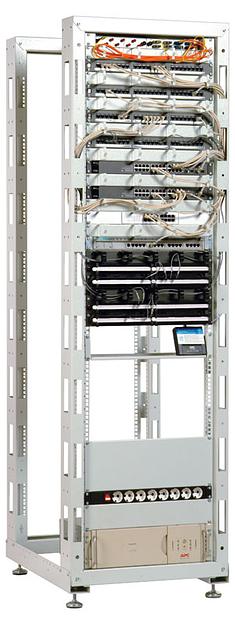 Стойка двухрамная ЦМО СТК-33.2 33U 620ммX800мм направл.закл.гайки 300кг серый фото 2