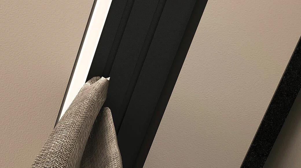 Скрытый карниз FerGipps СК 60 черный ОПТ фото 3