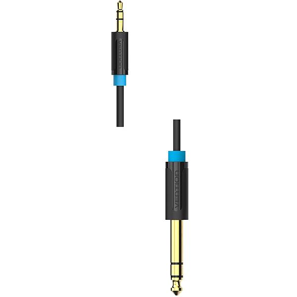 Кабель Vention аудио Jack 6,5 mm M/ 3,5 M - 5 м Кабель Vention jack 6.5 mm(m)/mini jack 3.5 mm(m) - 5 м (BABBJ) фото 3