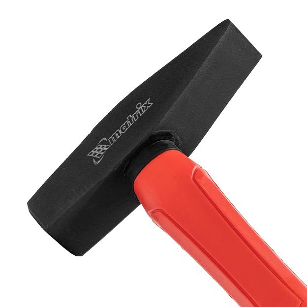 Молоток слесарный optimal,500 г,фибергласовая обрезиненная рукоятка,квадратный боек фото 3