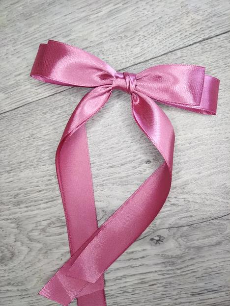 Заколка для волос «Бантик» Casanda Hey тёмно-розовая, опт фото 9