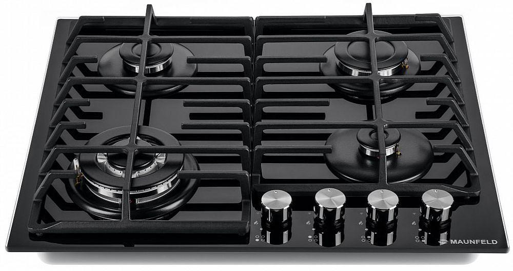 Газовая варочная поверхность Maunfeld EGHG.64.63CB/G черный фото 3